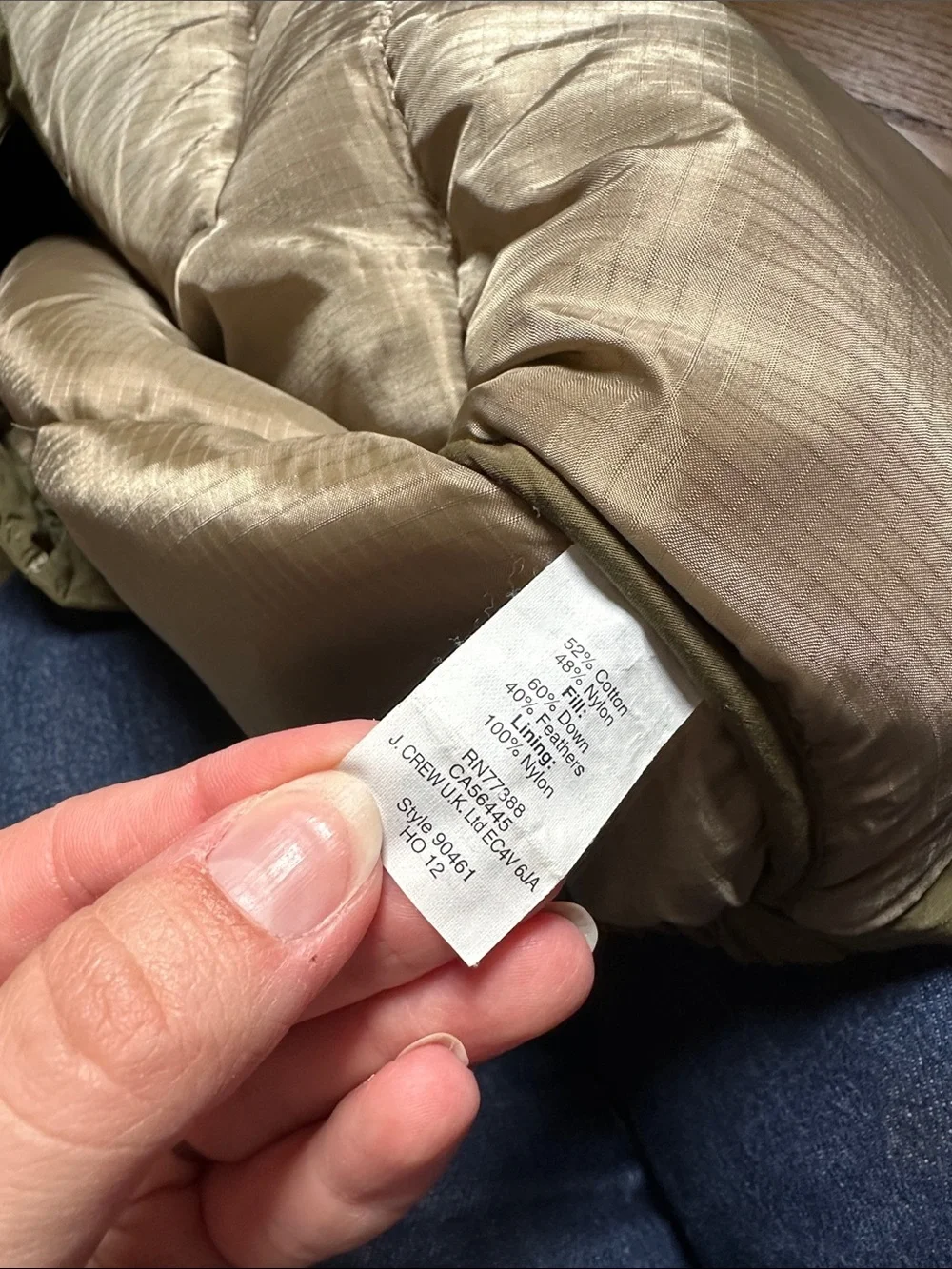 J. Crew Green Quilted Snap-Front Vest